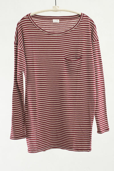 Wine Stripe Tee