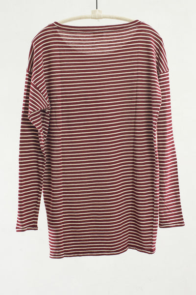 Wine Stripe Tee