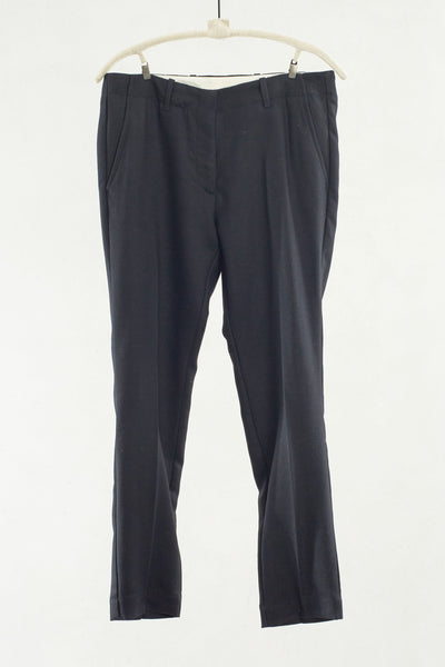 Black Flat Front Pant