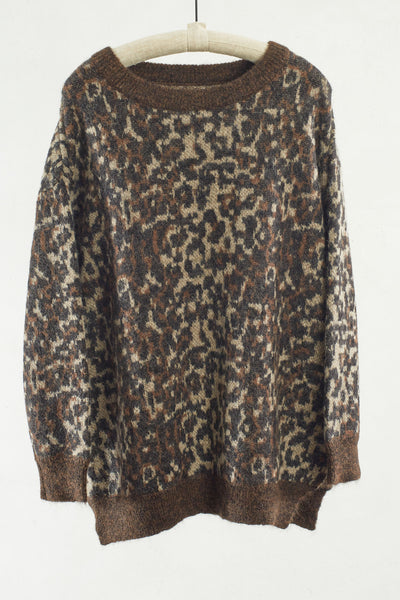 Leopard Print Ewaca Sweater