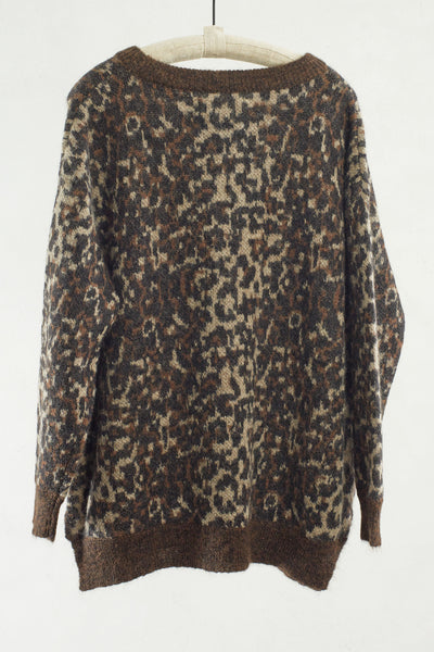 Leopard Print Ewaca Sweater