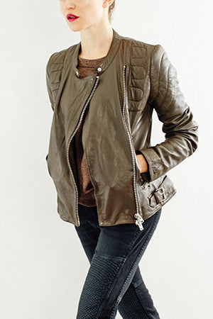 Concrete Leather Jacket