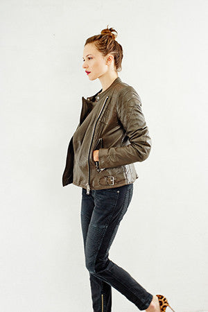 Concrete Leather Jacket