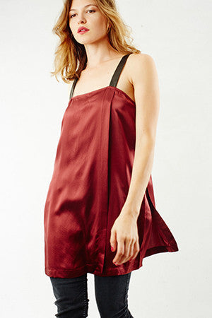 Scarlet Shell with Leather
