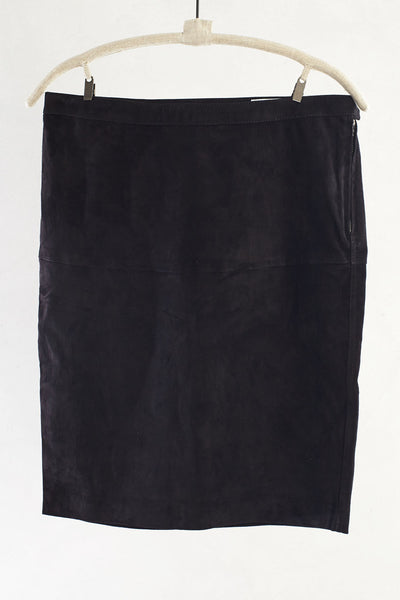 Suede Fitted Skirt