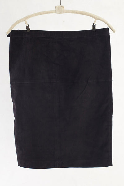 Suede Fitted Skirt