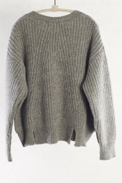 Heather Grey Crew Neck Pullover