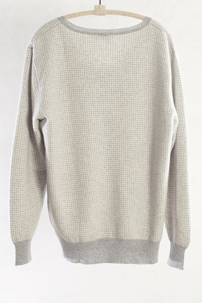 Light Grey V Neck Pullover