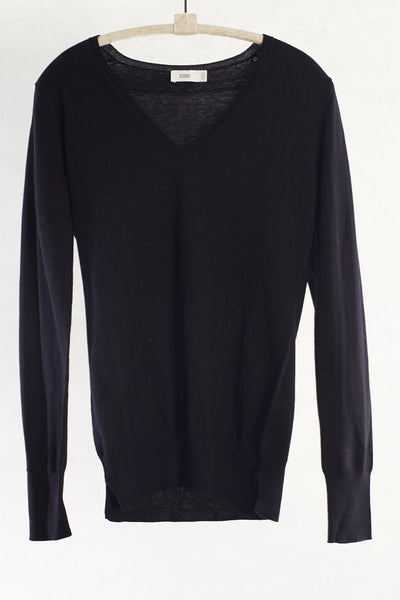 Black V Neck Pullover