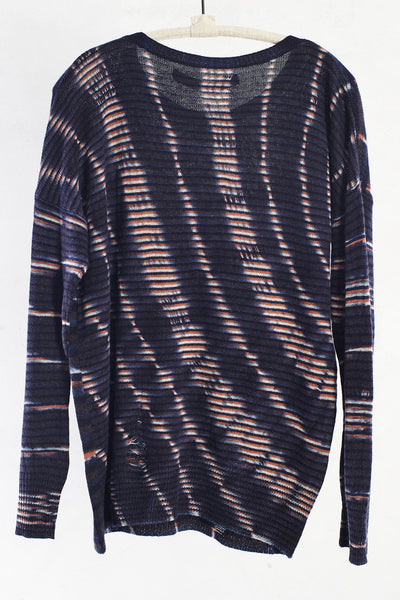Stripe Tie Dye Pullover