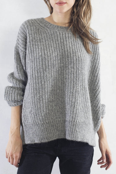 Heather Grey Crew Neck Pullover