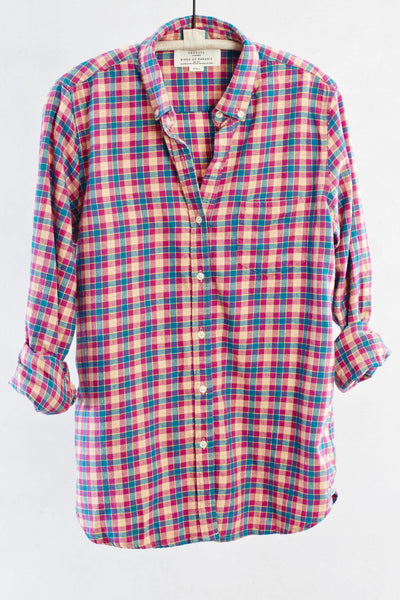 Pink Plaid Button Down Shirt