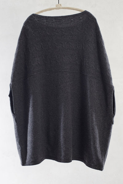 Dark Grey Poncho