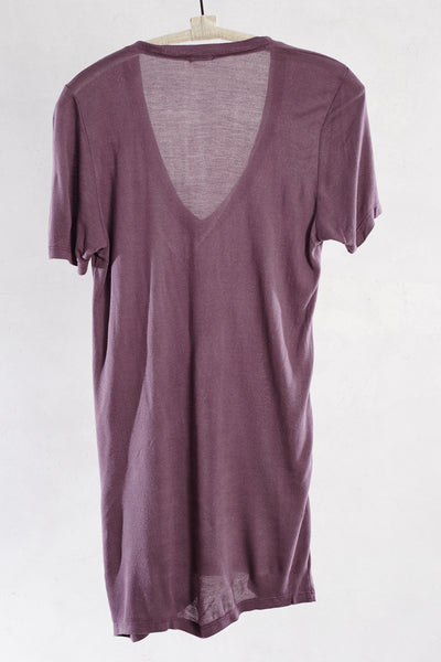 Plum V Neck