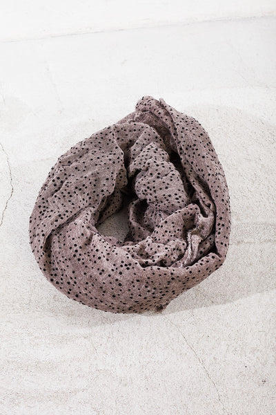 Black Dotted Grey Scarf