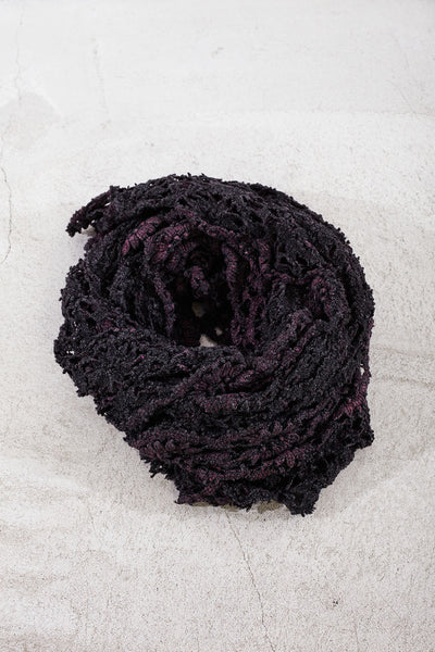 Black and Plum Messalina Scarf