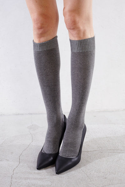 Light Grey Knee High Socks