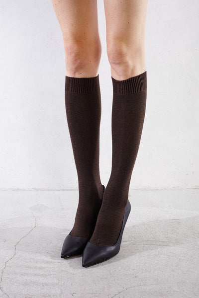 Brown Knee High Socks