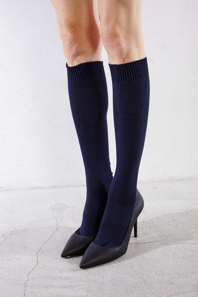 Blue Knee High Socks