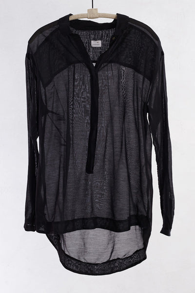 Black Button Down Henley