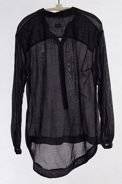 Black Button Down Henley