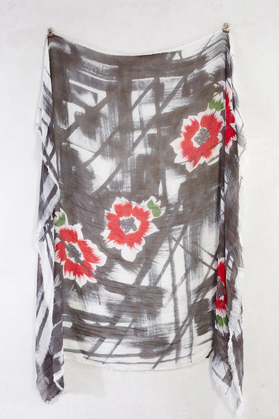 Flower Print Scarf