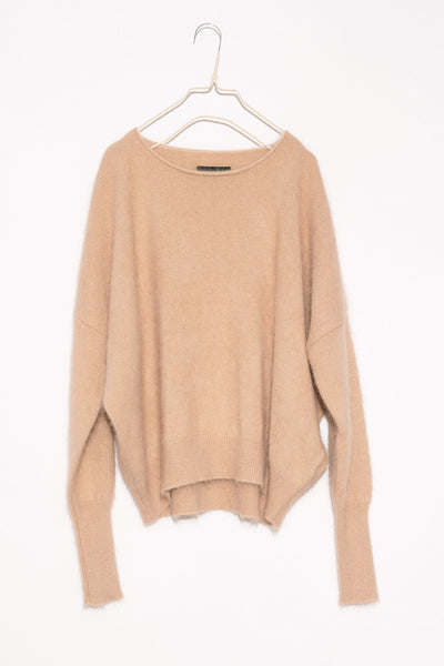 Camel Oversized Wedge Pullover