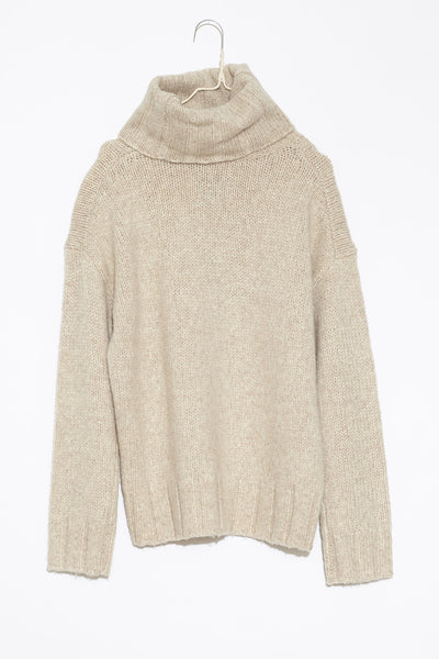 Wheat Oversized Turtleneck