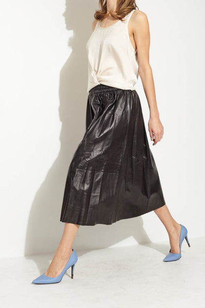 Eulera Leather Skirt