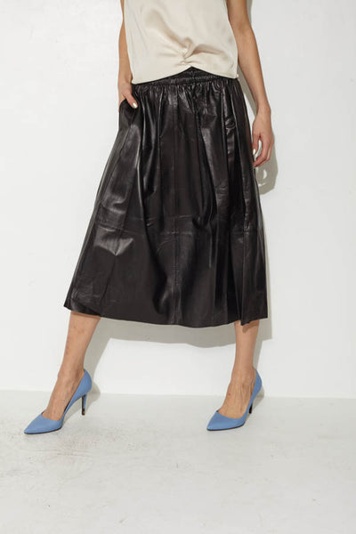 Eulera Leather Skirt