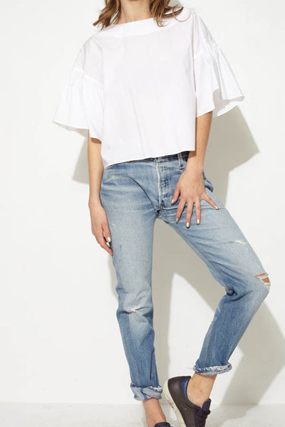 Ruffle Sleeve Top