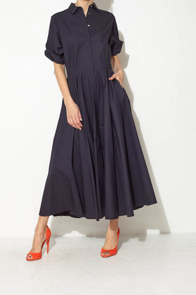 Navy Maxi Shirtdress