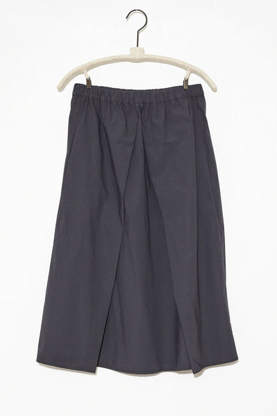 Navy Pleated Skirt