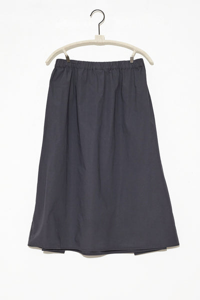 Navy Pleated Skirt