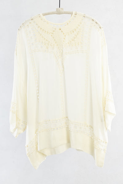 Ecru Embroidered Eli Top