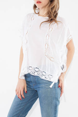 Étoile White Duffy Top