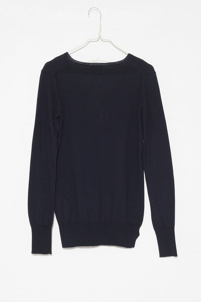 Navy V Neck Pullover