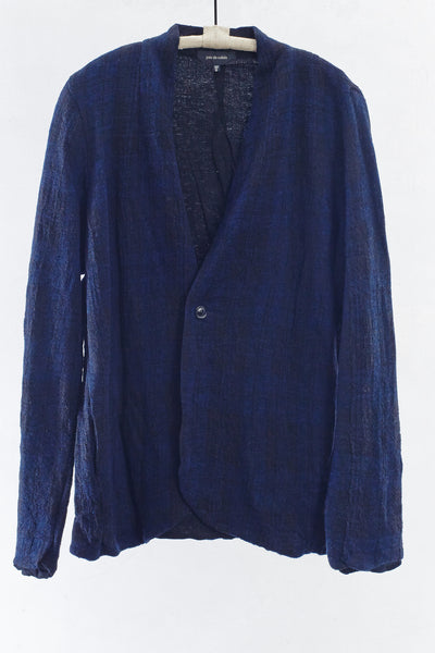 Navy Plaid Jacket