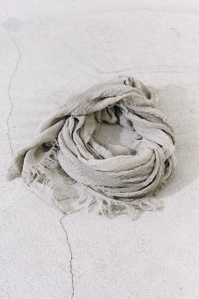 Grey Textured Scarf