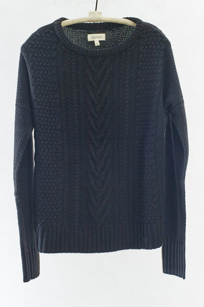 Black Fisherman Sweater