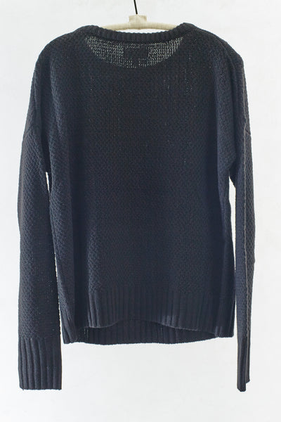 Black Fisherman Sweater