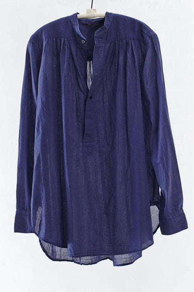 Navy Henley Blouse
