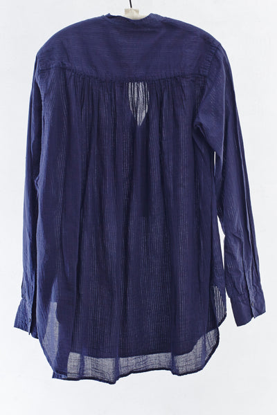 Navy Henley Blouse