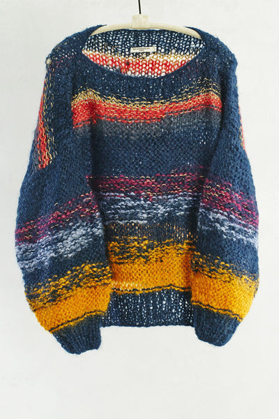Dark Rainbow Shy Pullover