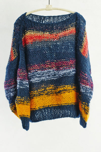Dark Rainbow Shy Pullover