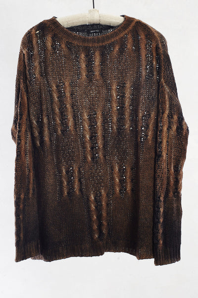 Caramel Cable Knit Pullover