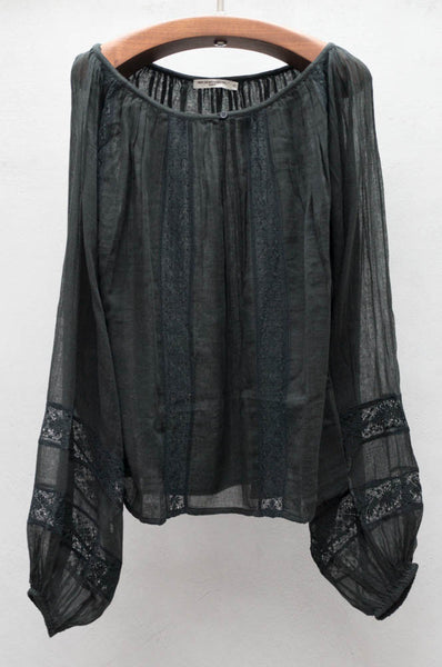 Black Irene Blouse