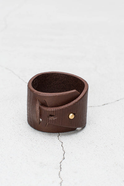 Brown Knife Cut Bracelet