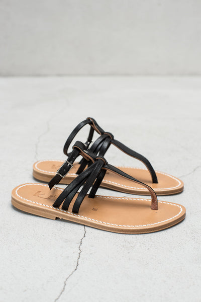 Noir Papyrus Sandal