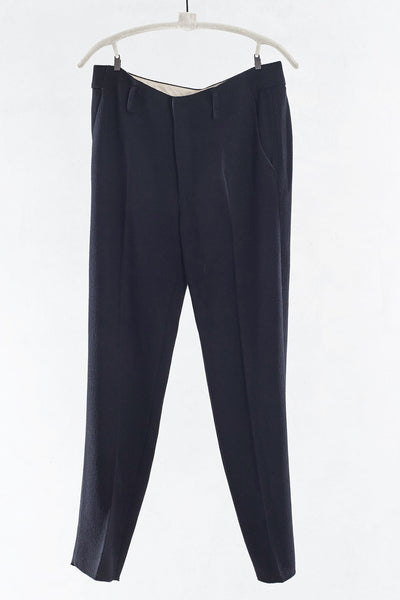 Black Wool Viscose Pant